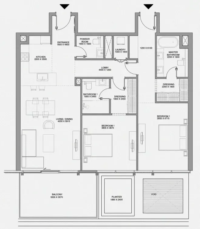 Avenew Development Cheval Residences floor plan