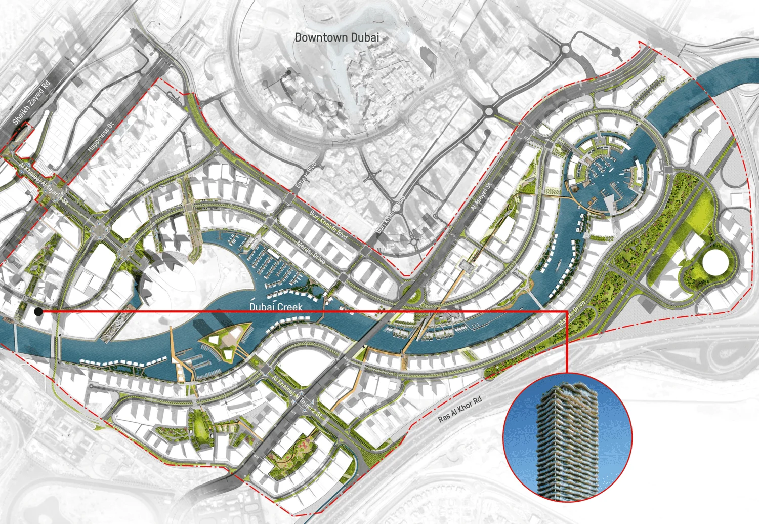 DAMAC Chic Tower master plan
