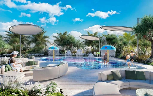 Children's Pool & Splash Pad amenity image at Isla Private Residences