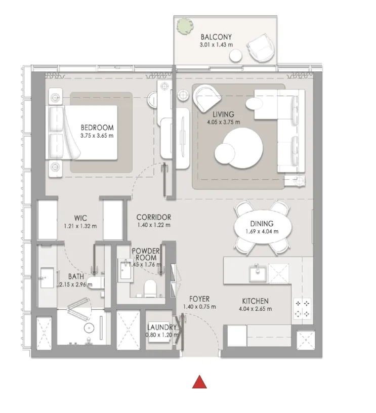 Meraas City Walk Crestlane floor plan