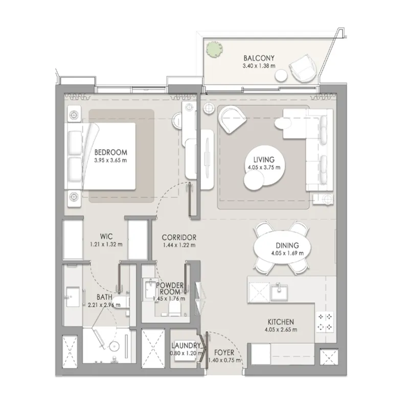 Meraas City Walk Crestlane floor plan