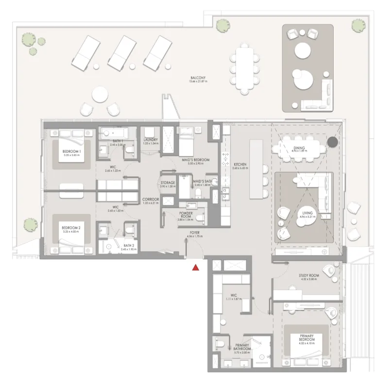 Meraas City Walk Crestlane floor plan