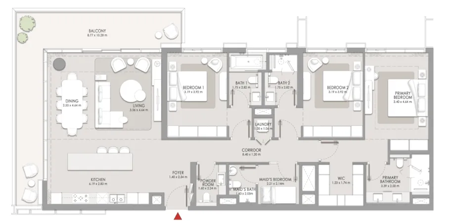 Meraas City Walk Crestlane floor plan