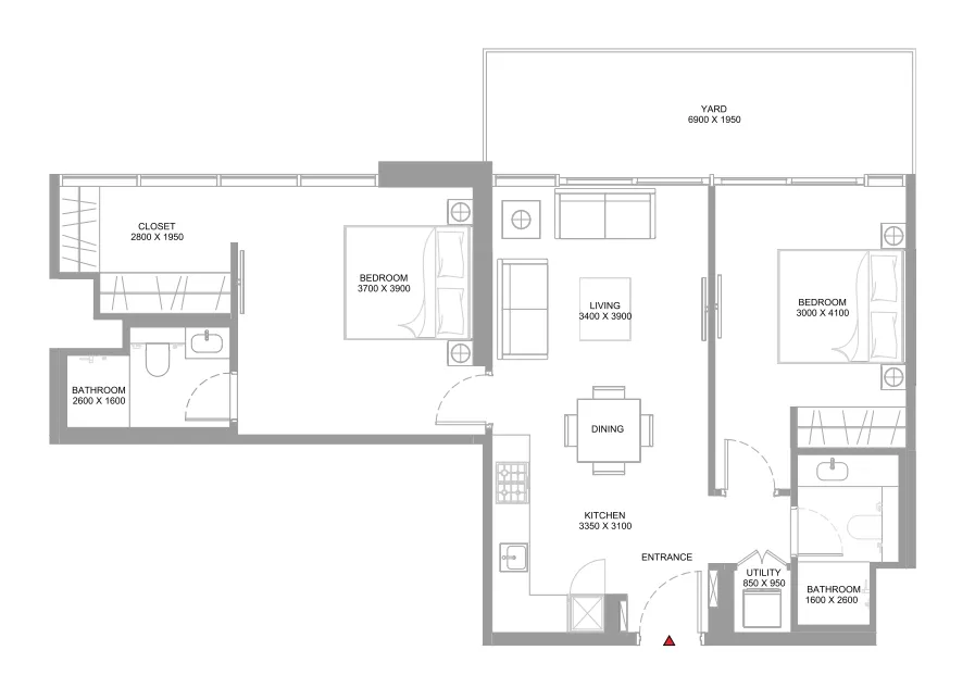 Sobha Coastline Beach Residences floor plan