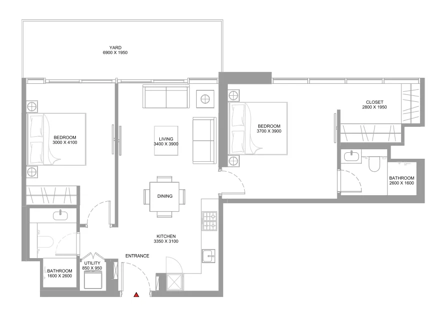 Sobha Coastline Beach Residences floor plan