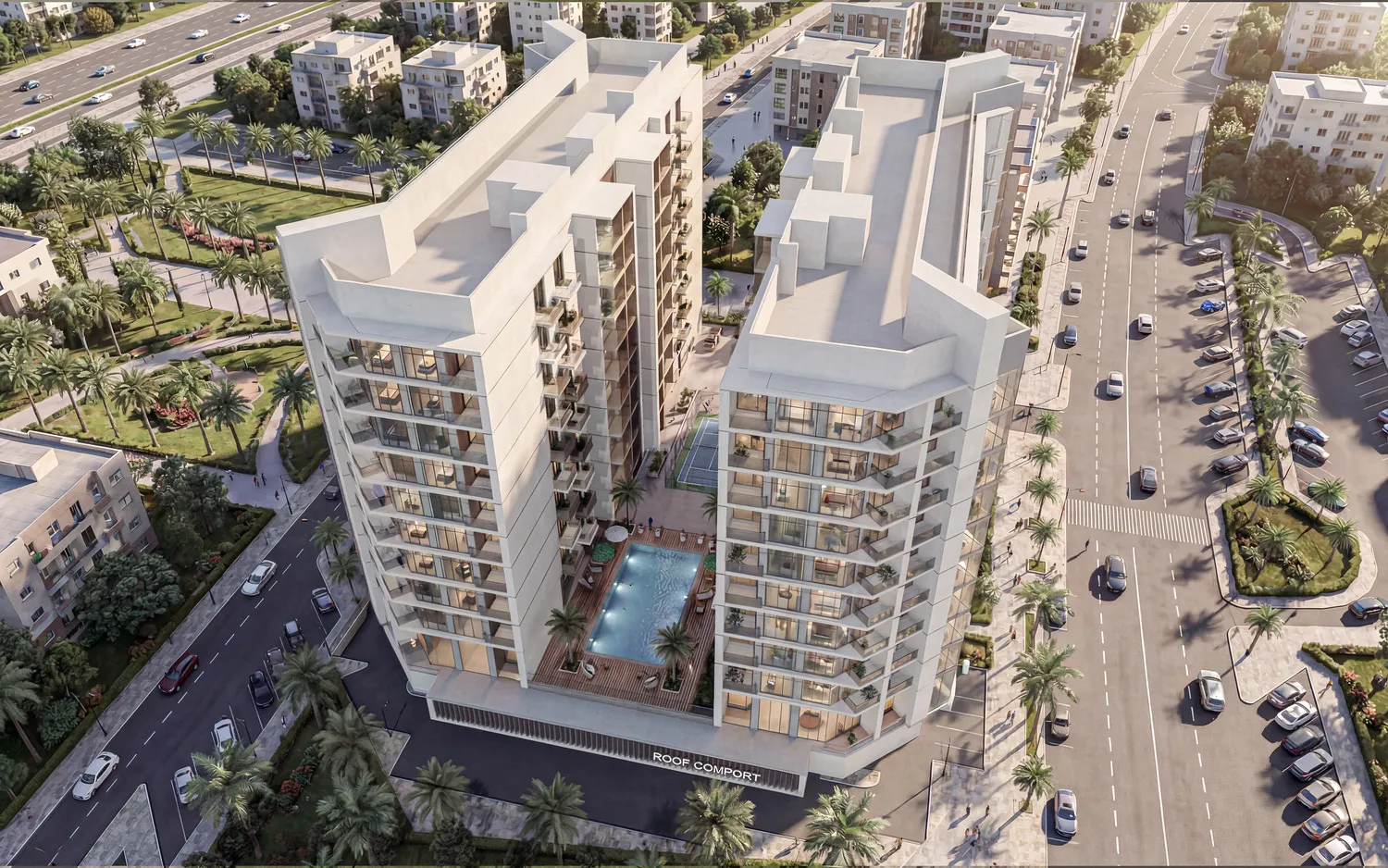 Exterior at Comfort by Roof in Dubai Land Residence Complex Dubai