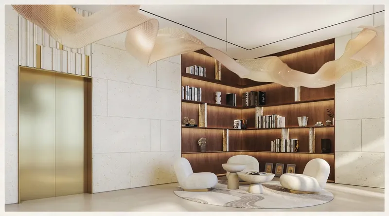 Lobby at Comfort by Roof in Dubai Land Residence Complex Dubai