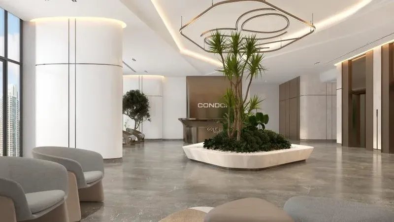 Lobby at Condor Golf Links 18 in Dubai Sports City Dubai