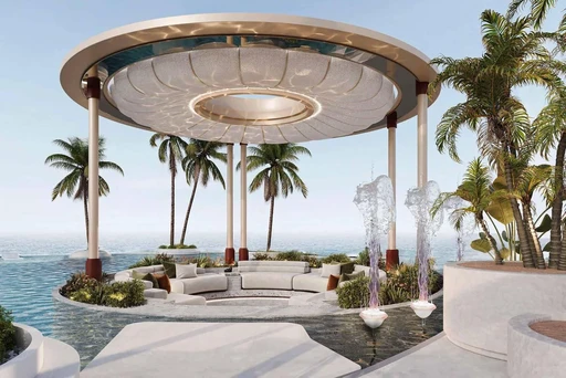 Conversation Pit amenity image at Amra Residences