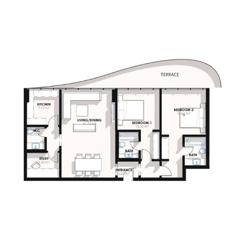 Palladium Prime Real Estate Development Coralis Residences floor plan