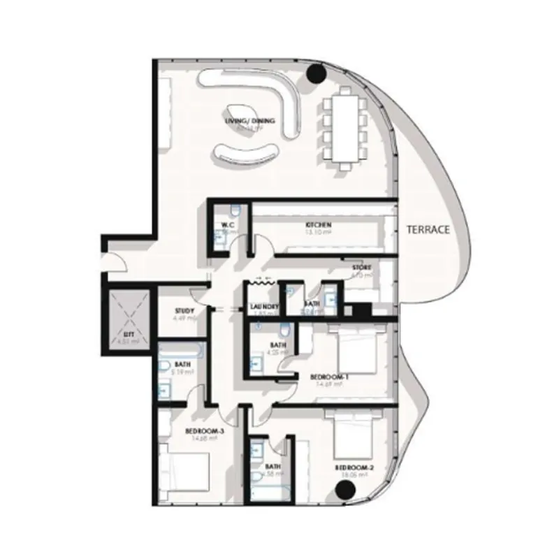 Palladium Prime Real Estate Development Coralis Residences floor plan