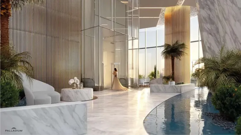 Lobby at Coralis Residences in Dubai