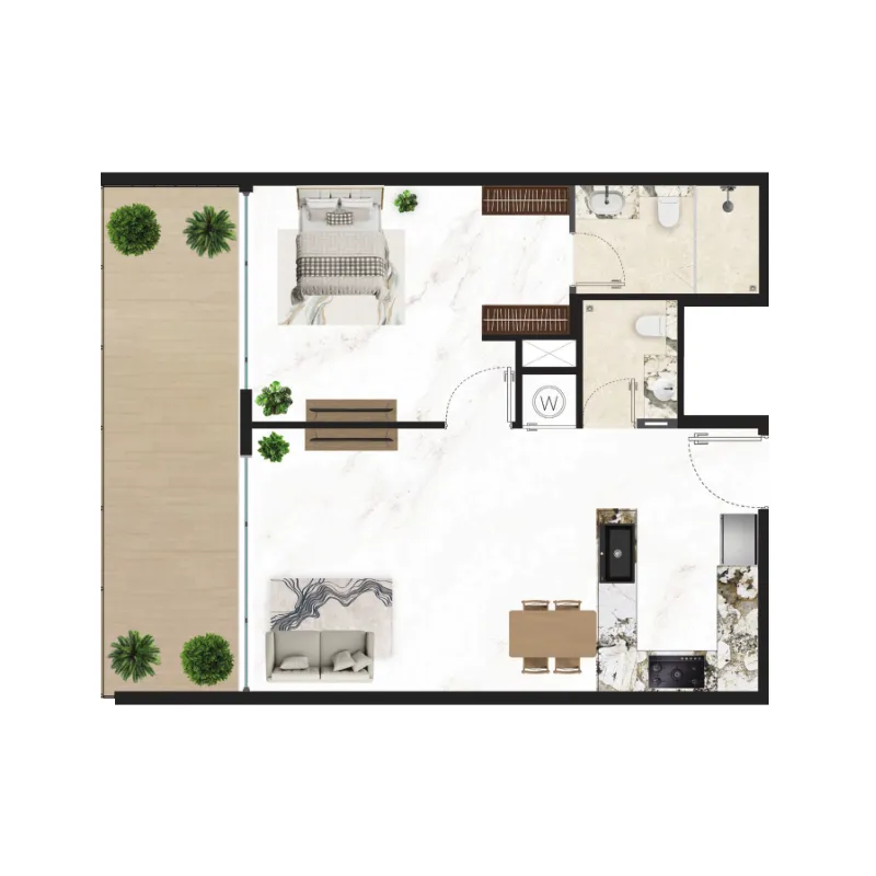 Golden Light Real Estate Developments Courtyard One floor plan