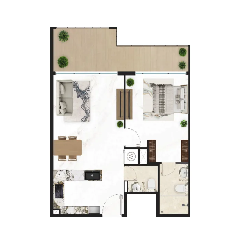 Golden Light Real Estate Developments Courtyard One floor plan