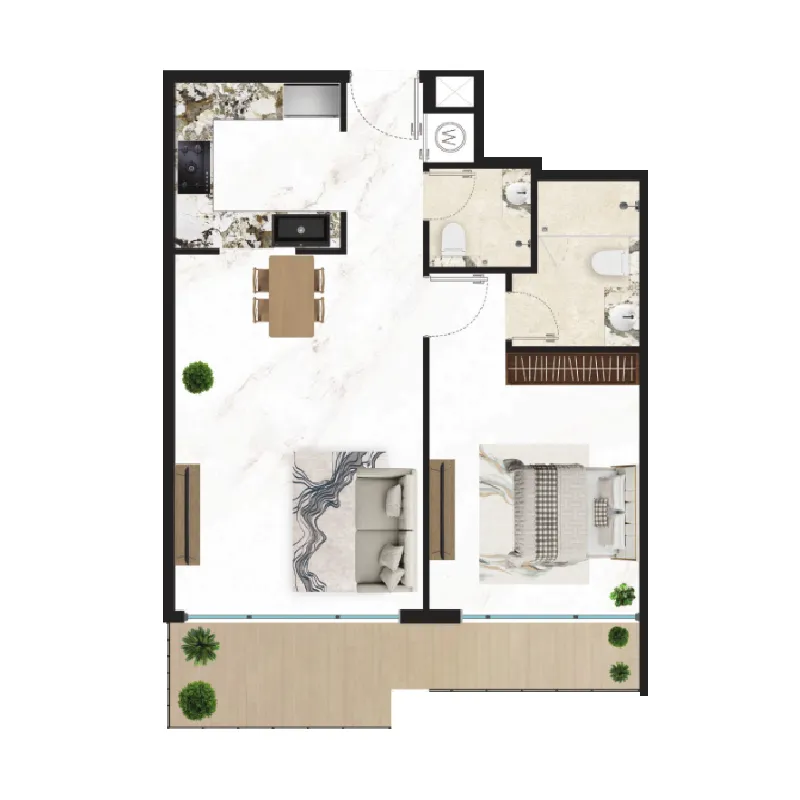 Golden Light Real Estate Developments Courtyard One floor plan