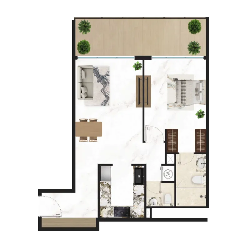 Golden Light Real Estate Developments Courtyard One floor plan