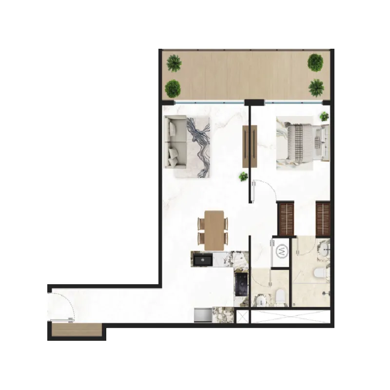 Golden Light Real Estate Developments Courtyard One floor plan