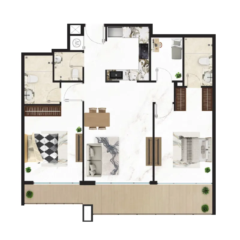 Golden Light Real Estate Developments Courtyard One floor plan