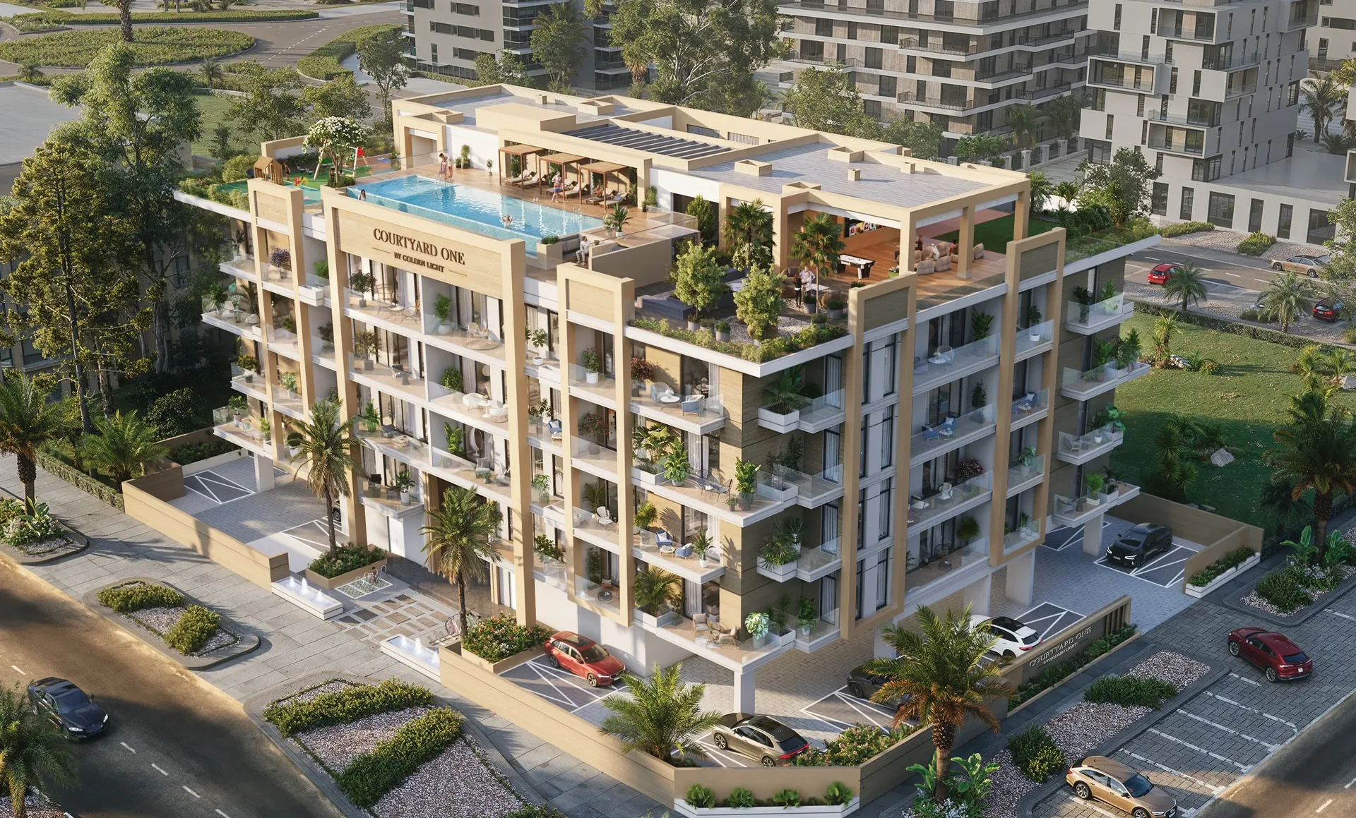 Golden Light Real Estate Developments Courtyard One Exterior