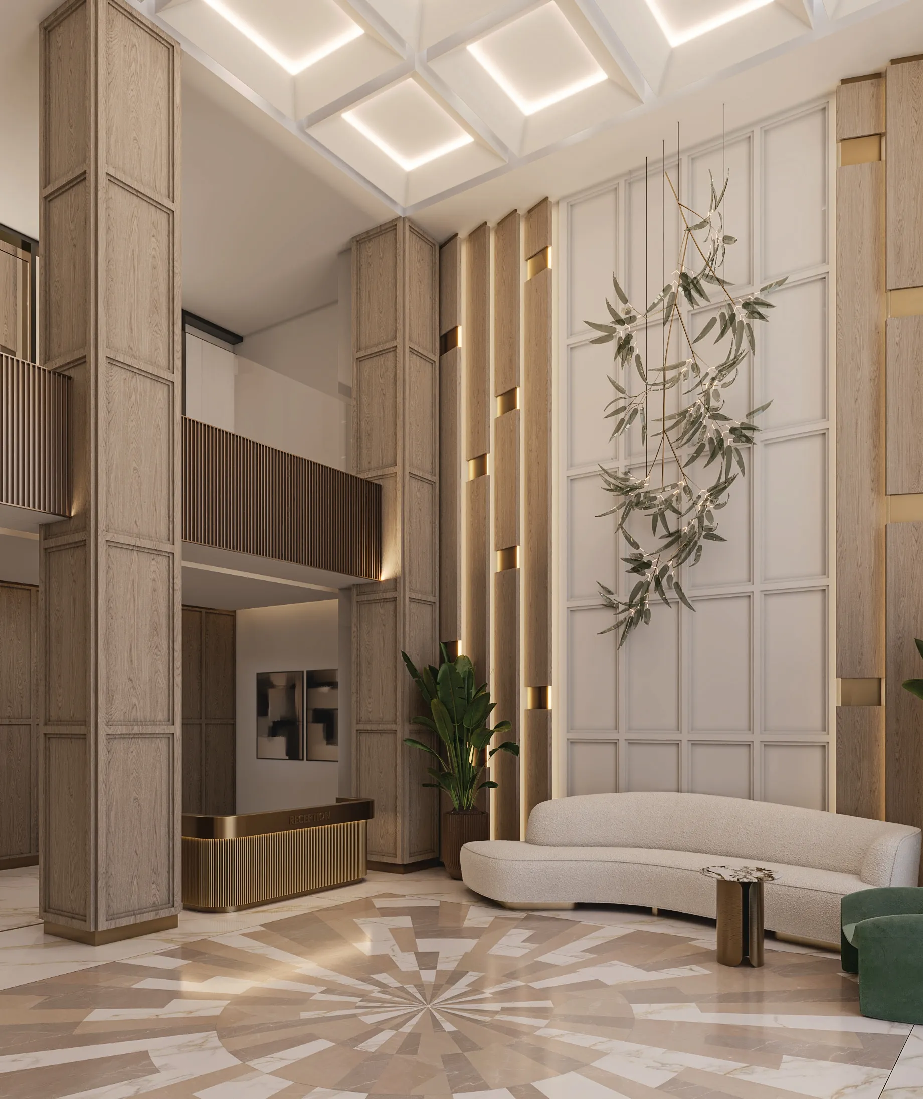 Golden Light Real Estate Developments Courtyard One Lobby