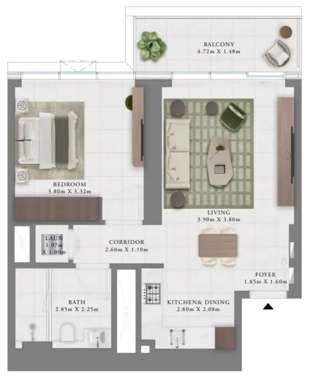 Emaar Creek Bay floor plan