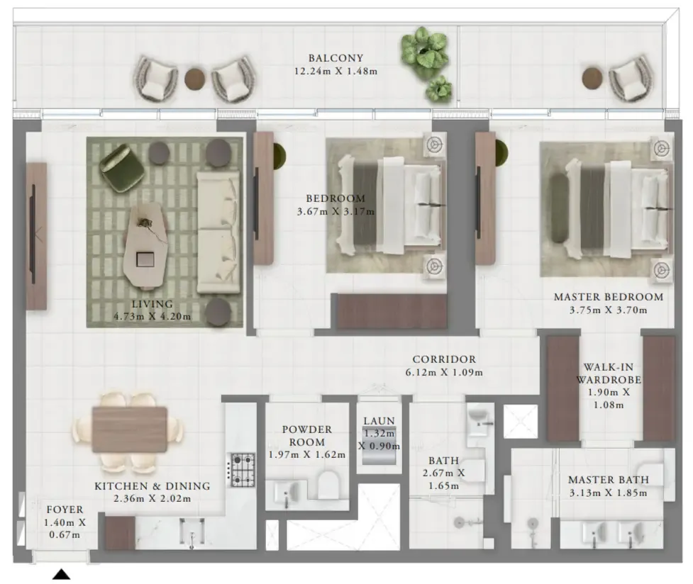 Emaar Creek Bay floor plan