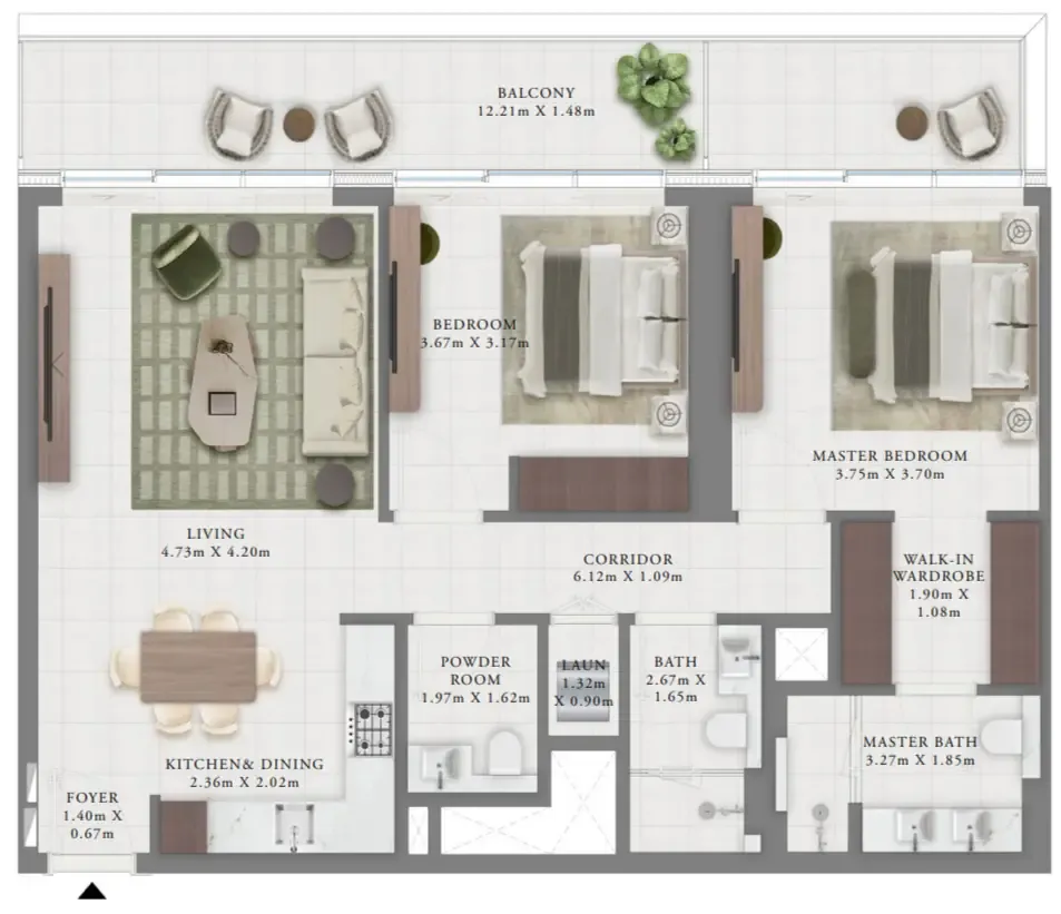 Emaar Creek Bay floor plan