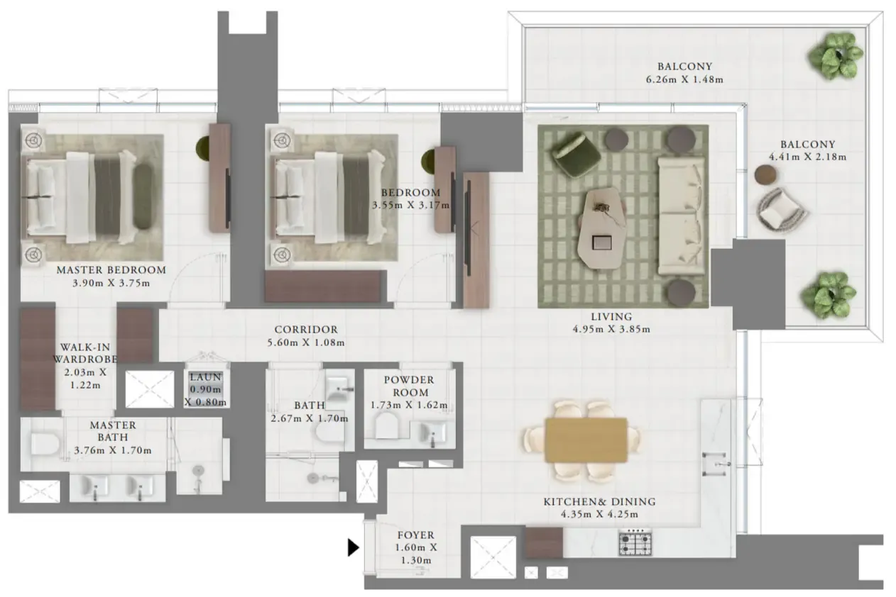 Emaar Creek Bay floor plan
