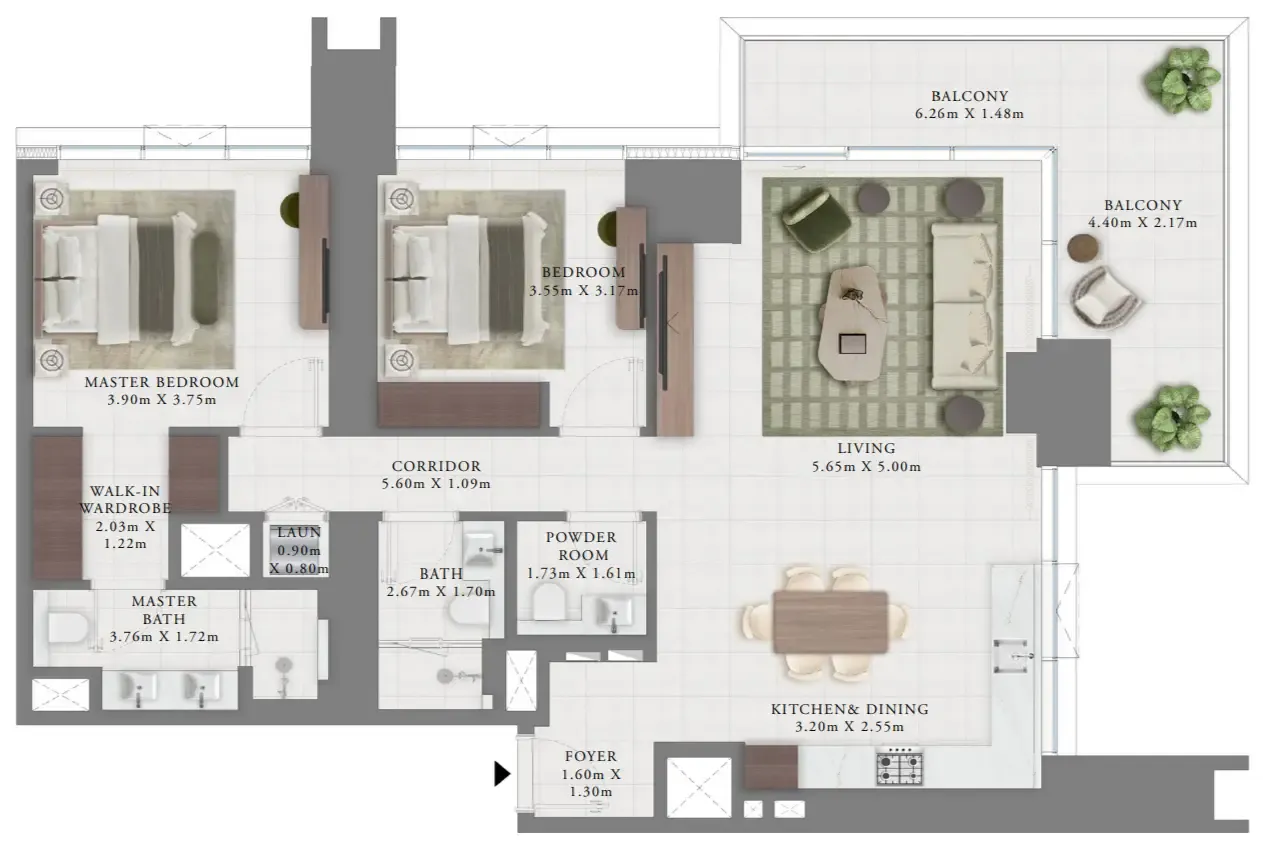 Emaar Creek Bay floor plan