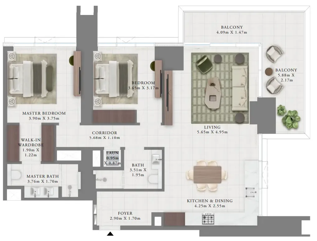 Emaar Creek Bay floor plan