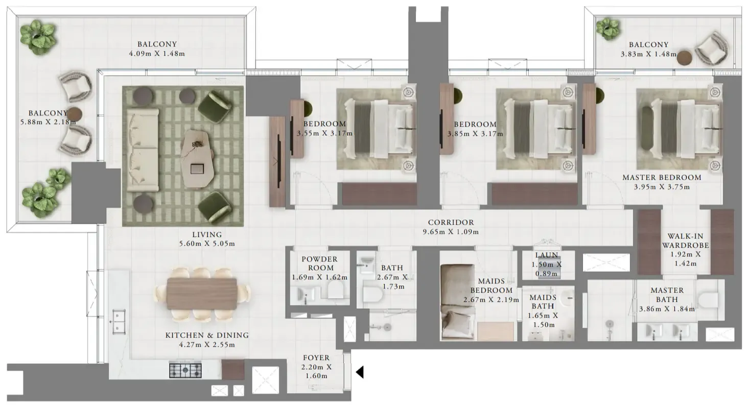 Emaar Creek Bay floor plan
