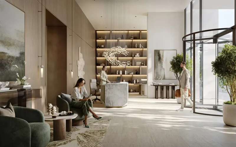 Lobby at Creek Bay in Dubai