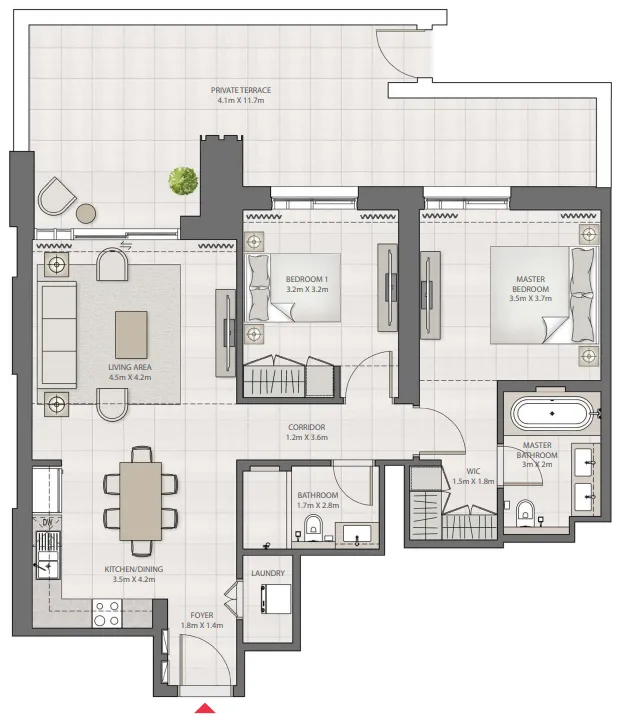 Emaar Creek Edge floor plan