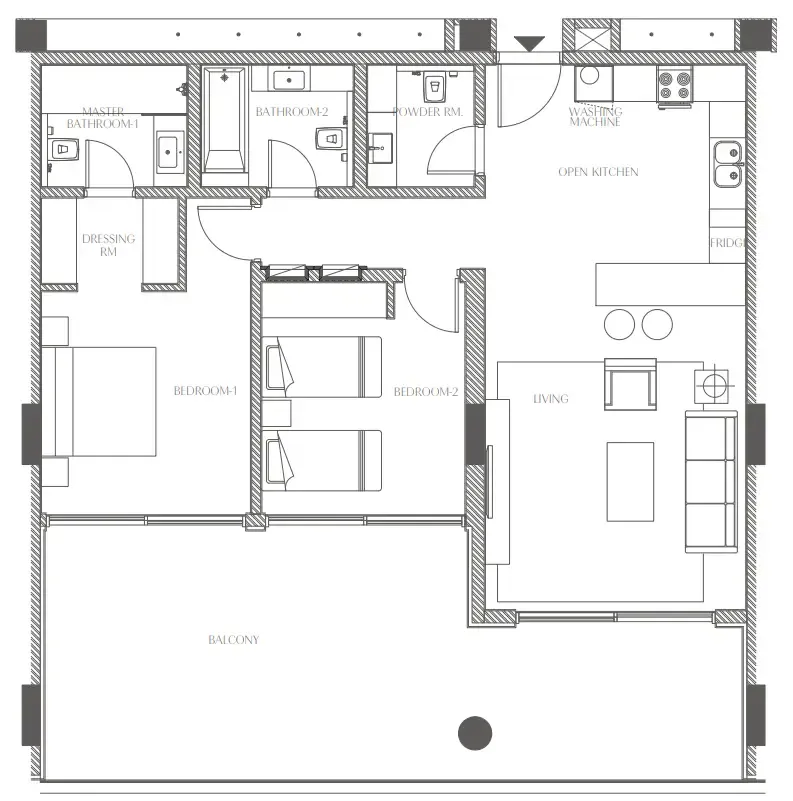 Al Zorah Development Company Creekside Residence floor plan