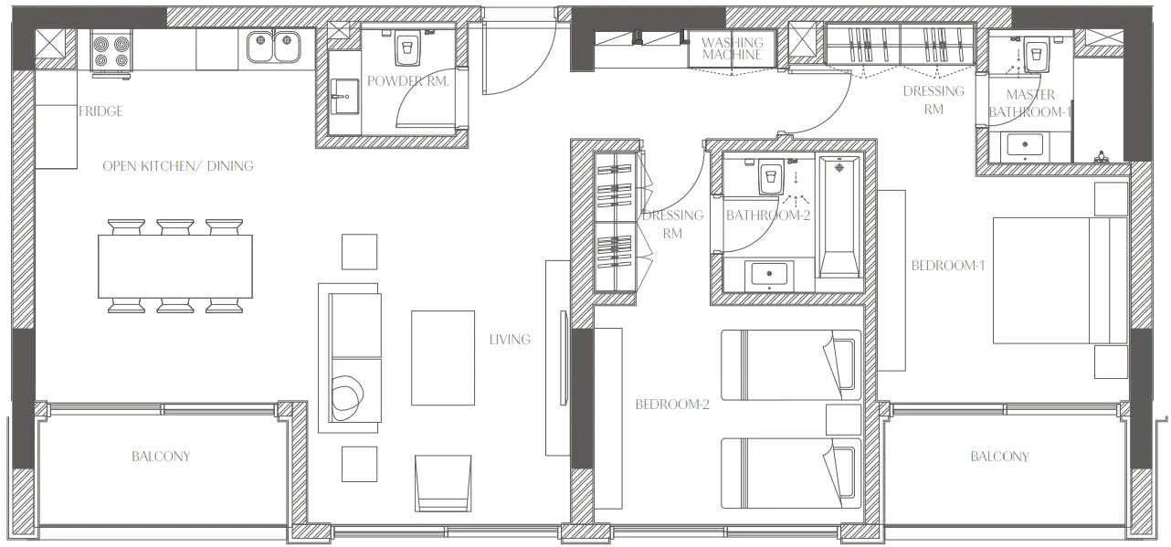 Al Zorah Development Company Creekside Residence floor plan