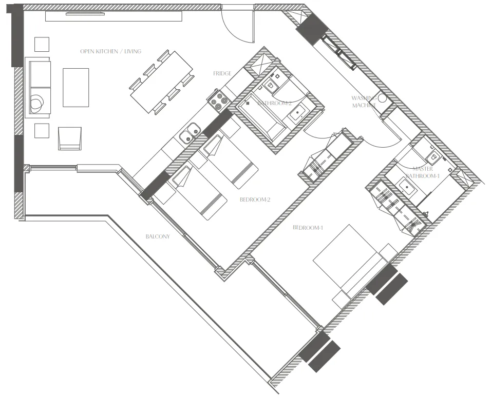 Al Zorah Development Company Creekside Residence floor plan