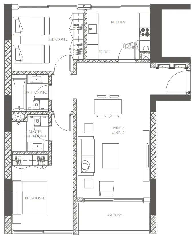 Al Zorah Development Company Creekside Residence floor plan