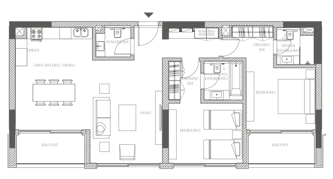 Al Zorah Development Company Creekside Residence floor plan