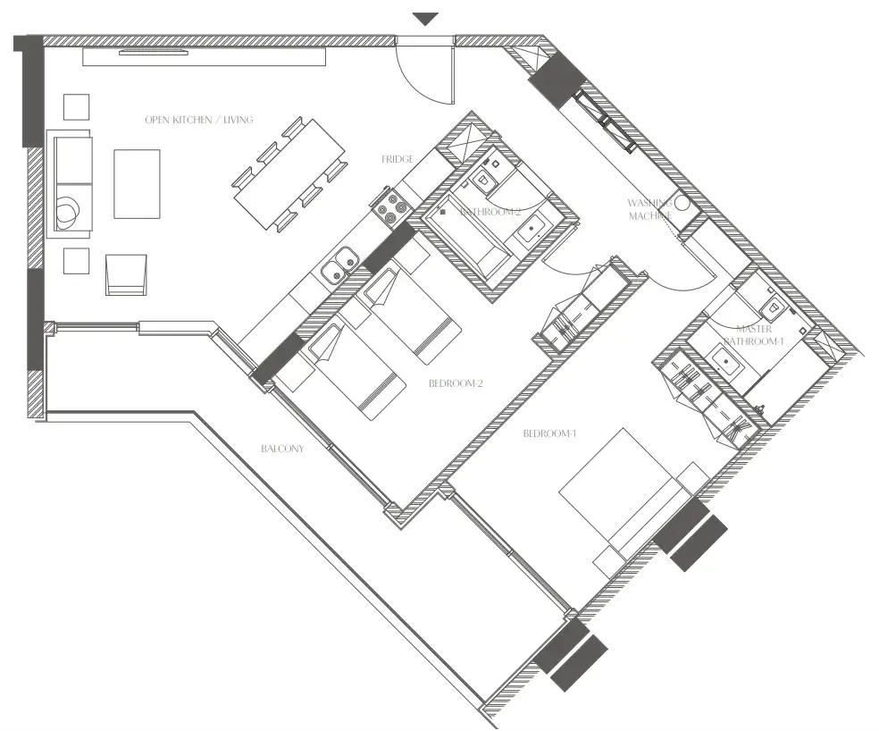Al Zorah Development Company Creekside Residence floor plan
