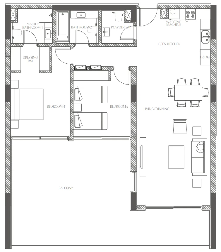 Al Zorah Development Company Creekside Residence floor plan
