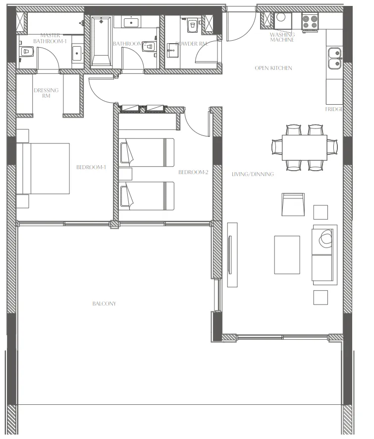 Al Zorah Development Company Creekside Residence floor plan