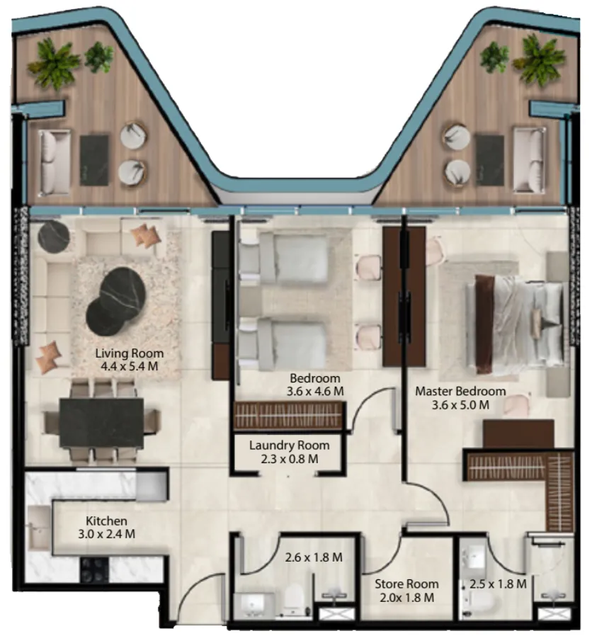 Arady Properties P.S.C. Cresswell Views floor plan