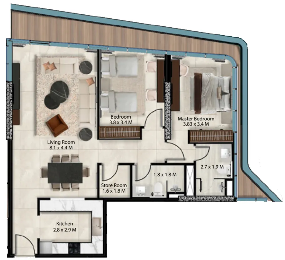 Arady Properties P.S.C. Cresswell Views floor plan