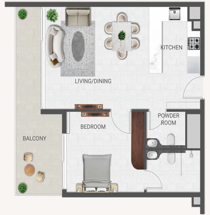 Amirah Developments Crown Palace floor plan