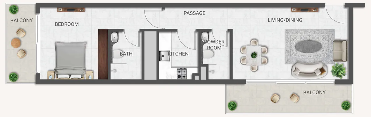 Amirah Developments Crown Palace floor plan