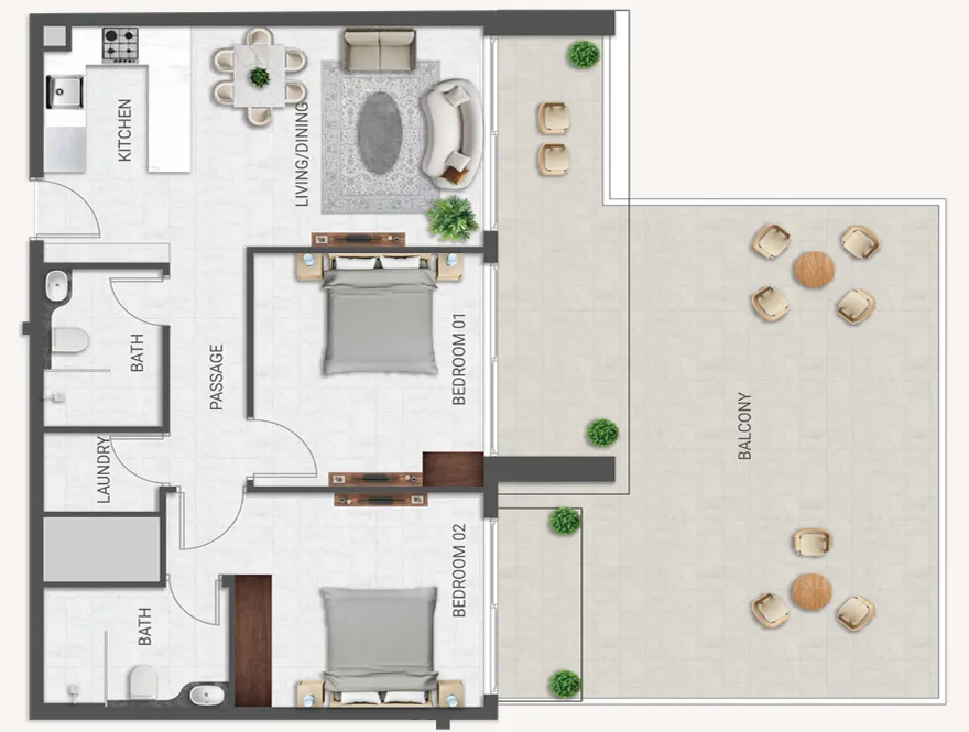 Amirah Developments Crown Palace floor plan