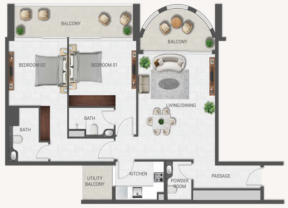 Amirah Developments Crown Palace floor plan