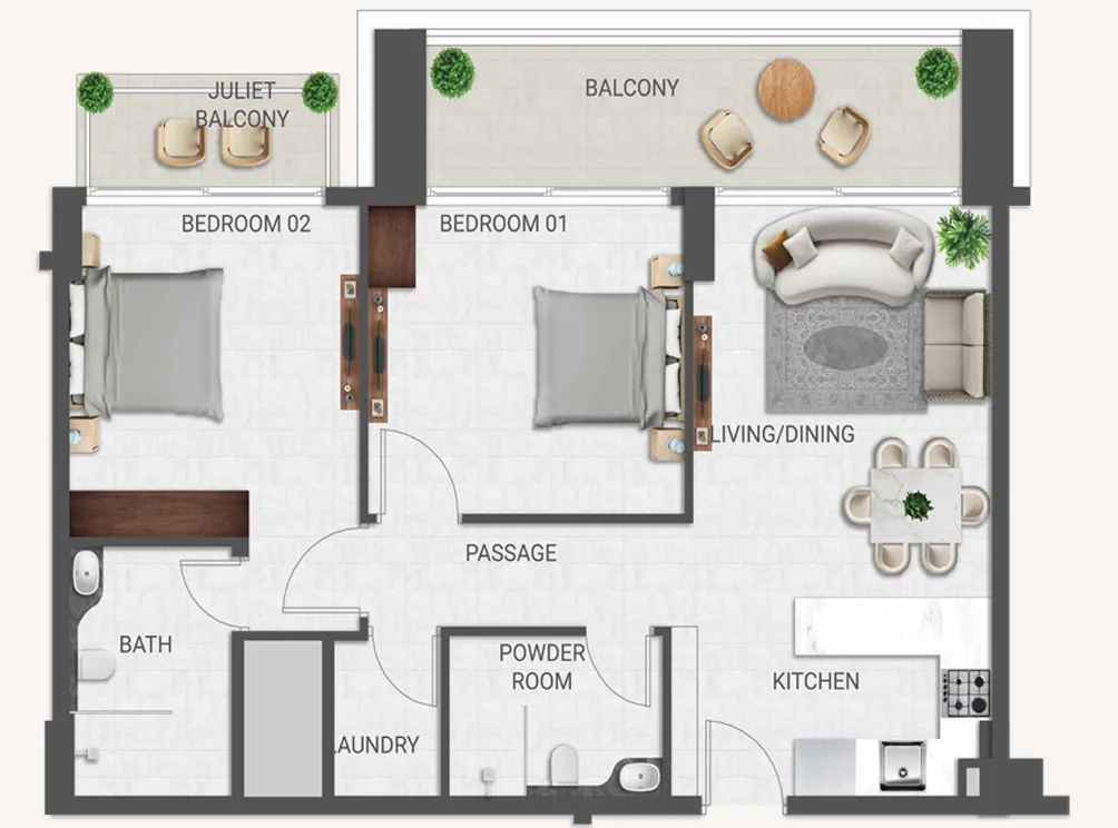 Amirah Developments Crown Palace floor plan
