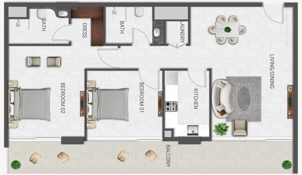 Amirah Developments Crown Palace floor plan