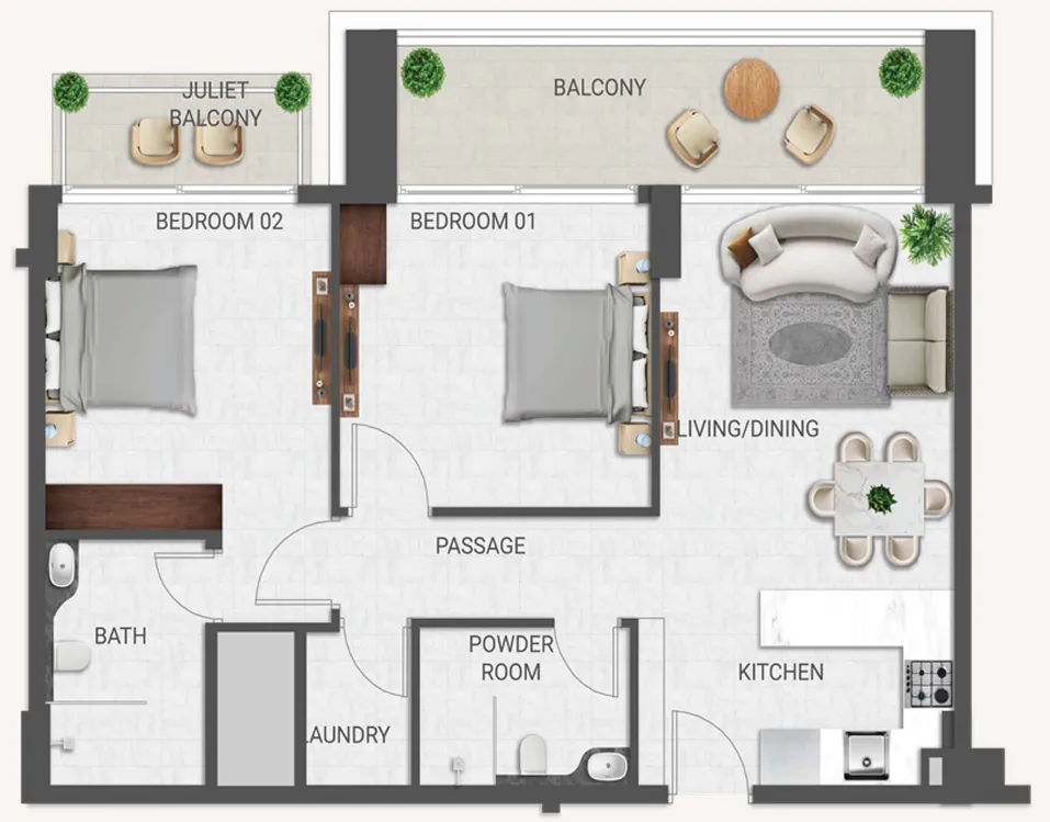 Amirah Developments Crown Palace floor plan